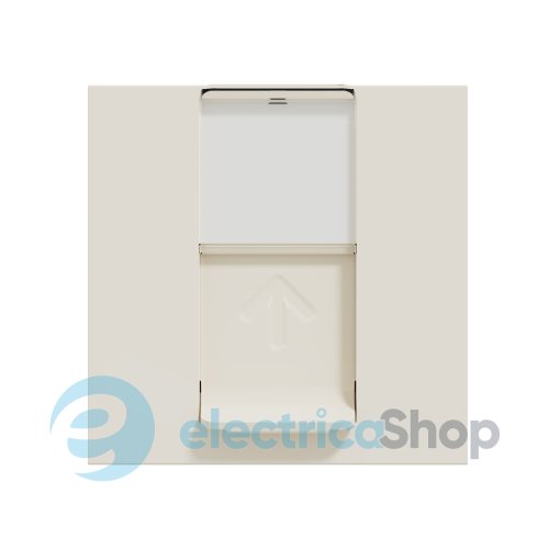 Розетка комп'ютерна, RJ45, одиночна, кат. 6 UTP, Unica New бежевий