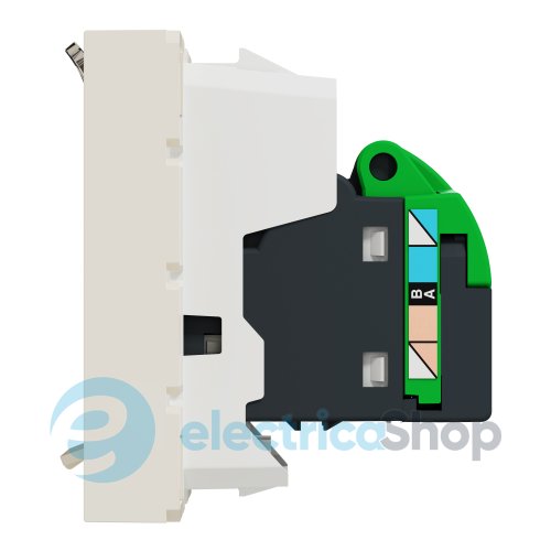 Розетка комп'ютерна, RJ45, одиночна, кат. 6 UTP, Unica New бежевий
