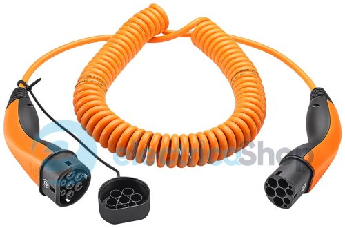 Зарядний кабель Spiral, до 11 кВт, 5 м, 20 А, 3 фази (Type 2-Type 2) LAPP MOBILITY 5555936025