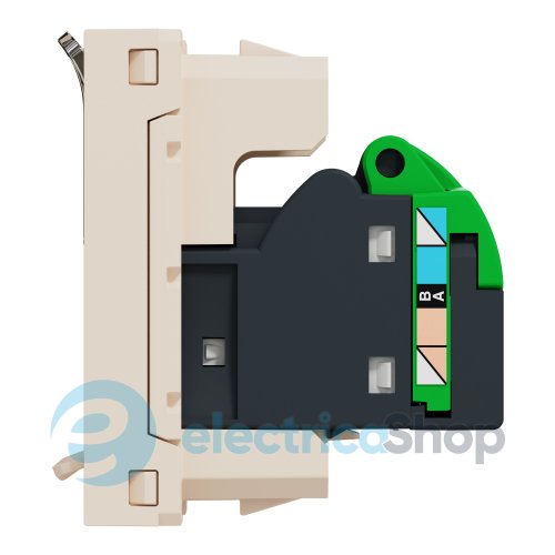 Розетка комп. 1-а., RJ45, кат.6 STP, 1-мод., Unica New, NU341644, бежевый