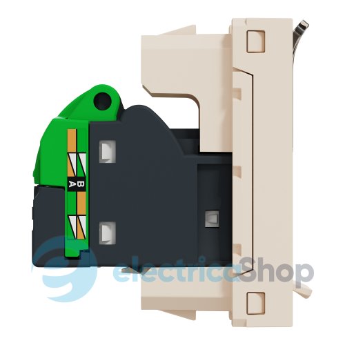 Розетка комп. 1-а., RJ45, кат.6 STP, 1-мод., Unica New, NU341644, бежевый