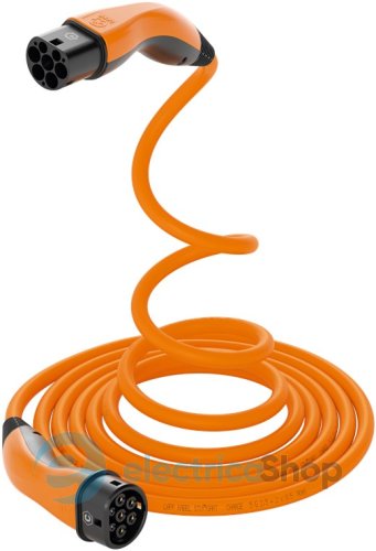 Зарядний кабель HELIX, до 11 кВт, 5 м, 20 А, 3 фази (Type 2-Type 2) LAPP MOBILITY 5555935013 помаранчевий