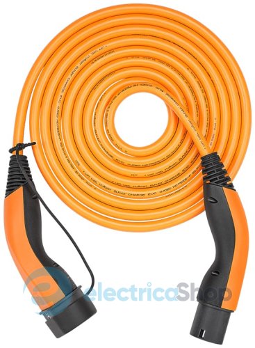 Зарядний кабель HELIX, до 11 кВт, 5 м, 20 А, 3 фази (Type 2-Type 2) LAPP MOBILITY 5555935013 помаранчевий
