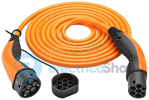 Зарядний кабель HELIX, до 11 кВт, 5 м, 20 А, 3 фази (Type 2-Type 2) LAPP MOBILITY 5555935013 помаранчевий