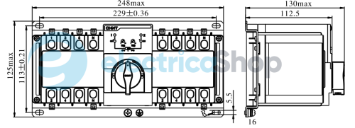 Пристрій АВР NXZB-63H/4C 50A D50 Chint 171632
