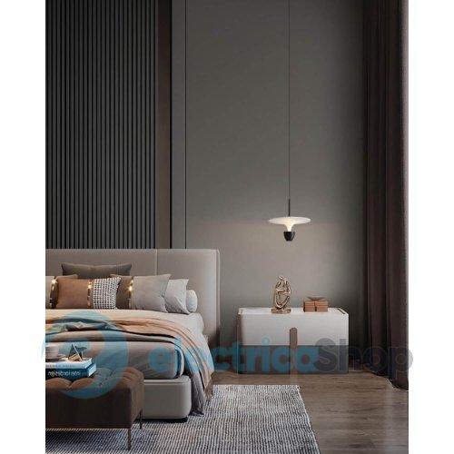 Підвісний світильник Kloodi DECO PE-NIMBA300 6W+6W 3K WH/BK 24° LED