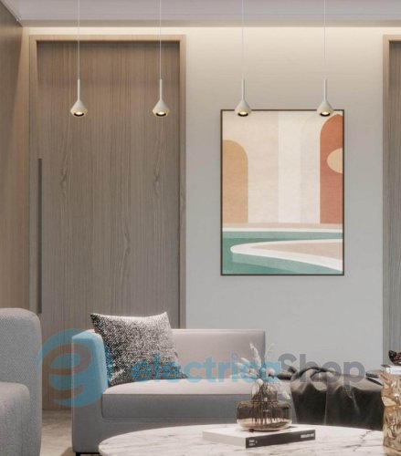 Підвісний світильник Kloodi DECO PE-BONNY185 7W 3K WH 15° LED