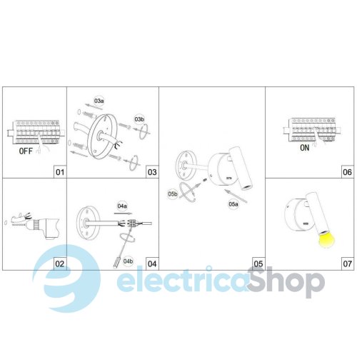 Настінний світильник Kloodi DECO WA-PIANO R110 3K GD LED CREE 3W 3000K 30° 120LM