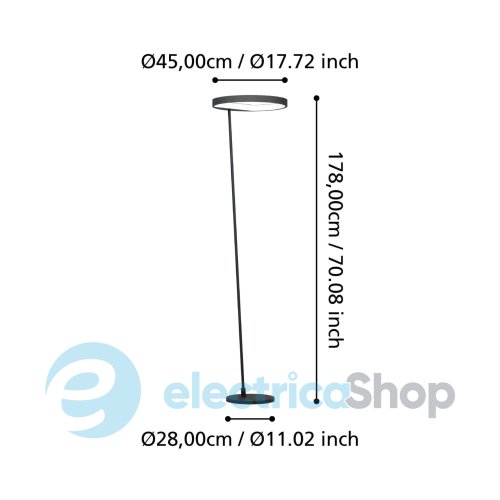 Торшер Eglo CAREDARA LED (390167)