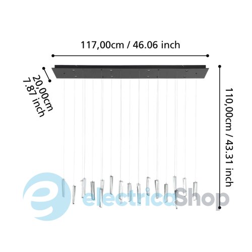 Подвесной светильник Eglo SARDENARA LED 390211
