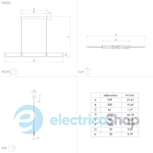 Подвесной светильник Eglo CAMINARRO LED 390225