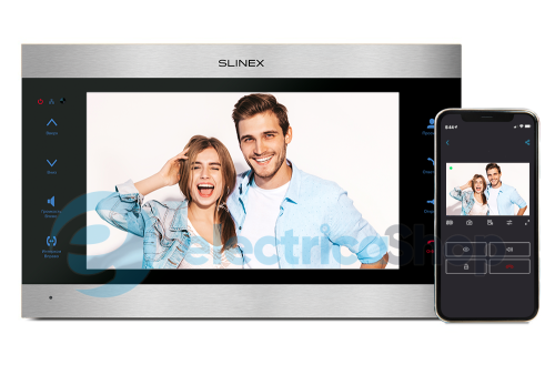 Видеодомофон Slinex SL-10IPTHD Серебро / Черный