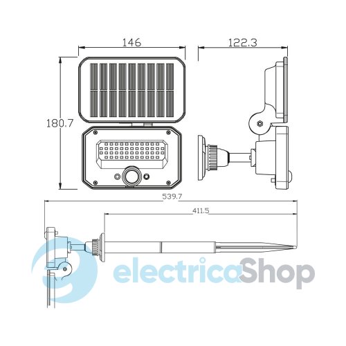 Прожектор світлодіодний Horoz Electric SPARROW-16 10W 6400K 068-022-0016-010
