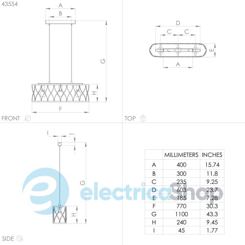 Подвесной светильник Eglo GILTSPUR 43554