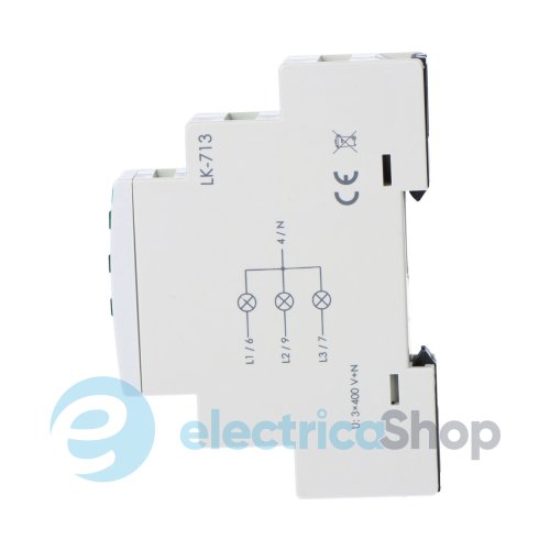 Індикатор живлення LK-713G, 3xLED зеленый, 3x230В N, 1 модуль F&F
