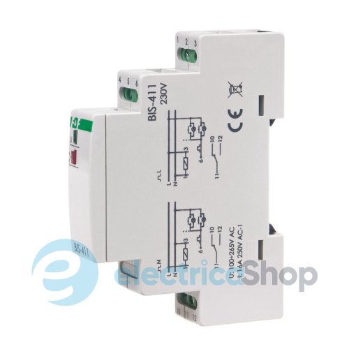 Імпульсне реле BIS-411, 1xNO 16А/230V F&F