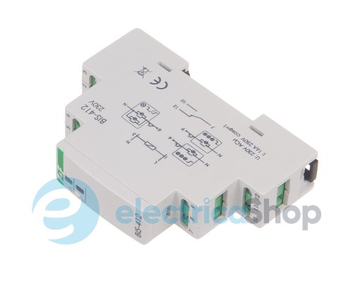 Імпульсне реле BIS-412M-LED,1xNO/NC 16А/230V групове F&F