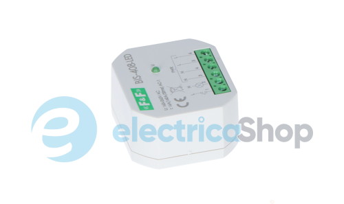 Бістабильне реле BIS-408LED, 1xNO 16А/230V, захист від пускового струму F&F