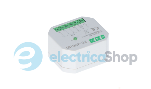 Бістабильне реле BIS-408LED, 1xNO 16А/230V, захист від пускового струму F&F