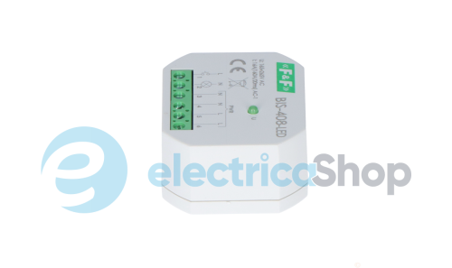 Бістабильне реле BIS-408LED, 1xNO 16А/230V, захист від пускового струму F&F