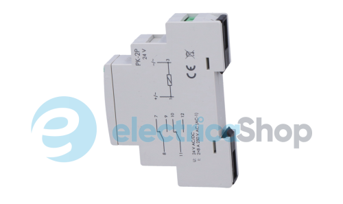 Электромагнитное реле PK-2P-24V 2xNO/NC 16А/24V AC/DC DIN F&F