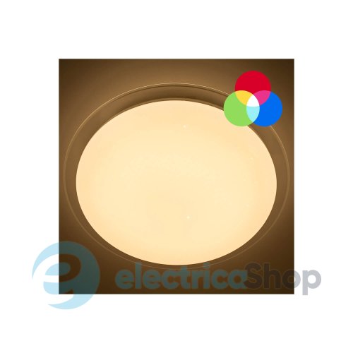 Светильник потолочный светодиодный LUMINARIA SATURN 60W RGB R-555-SHINY-220V-IP20 с пультом ДУ