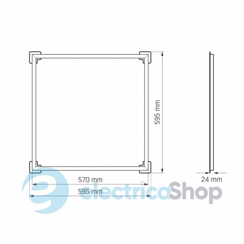 LED панель разборная ART VIDEX 40W 5000K