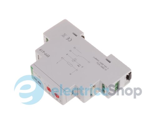 Реле струму EPP-619 F&F 1NO/NC (16А), 230V/AC, (рег. 0,6-16А)