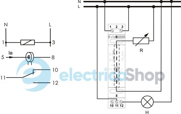 Реле струму EPP-619 F&F 1NO/NC (16А), 230V/AC, (рег. 0,6-16А)
