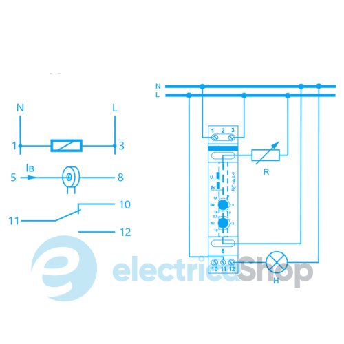Реле струму EPP-619 F&F 1NO/NC (16А), 230V/AC, (рег. 0,6-16А)