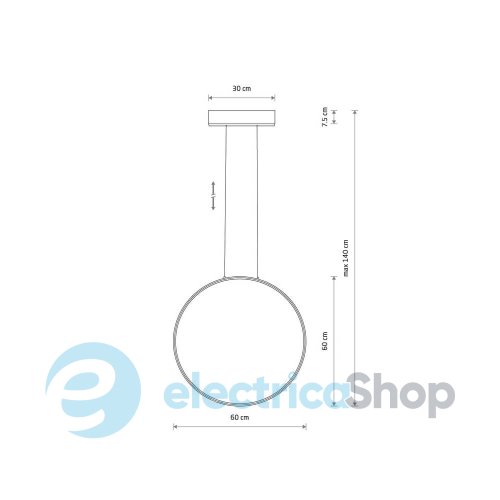 Люстра Nowodvorski Circolo M 21W Bl 3000K 10811