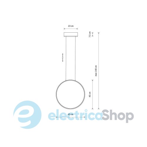 Люстра Nowodvorski Circolo M 18W Bl 4000K 10860