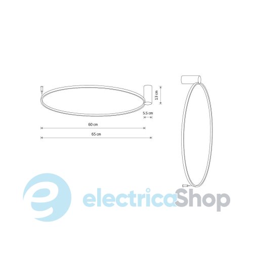 Люстра Nowodvorski Circolo M 21W Bl 3000K (10815)