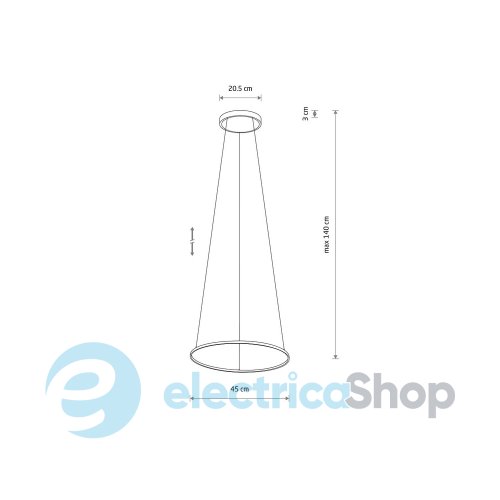 Люстра Nowodvorski Circolo S 18W Bl 4000K (10863)