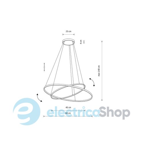 Люстра Nowodvorski Circolo M 35W Bl 4000K 10864