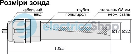 Зонд для PZ-818, PZ-829, PZ-830, PZ-832 PZ2 F&F
