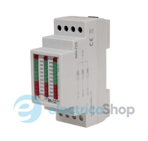 Линейный индикатор напряжения WN-723 F&F 3х380V/AC+N трехфазный