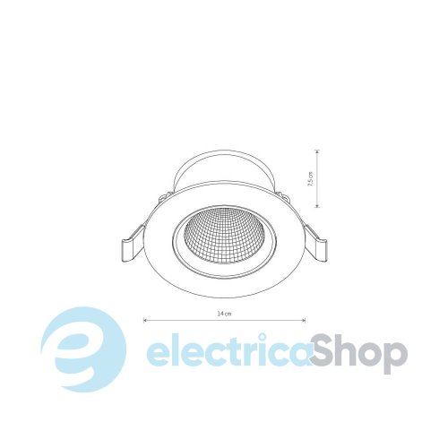 Точковий світильник Nowodvorski LED Egina 4000K 1100Lm 15W Bl 10558