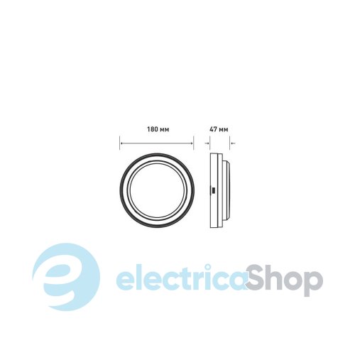 Світлодний світильник Maxus MBH 15W 3CCT IP65 BL Circle (1-MBH-15W-BLC)