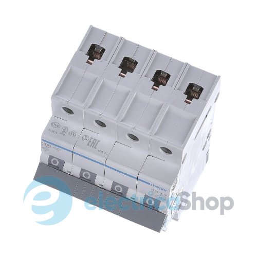 Автоматический выключатель 4-п, 4A, C, 6kA, Hager MCN404