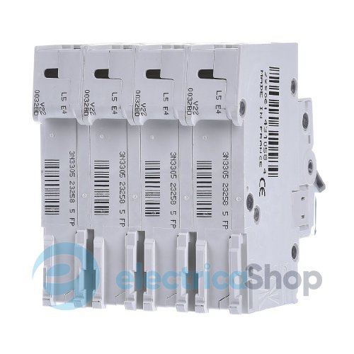 Автоматический выключатель 4-п, 4A, C, 6kA, Hager MCN404