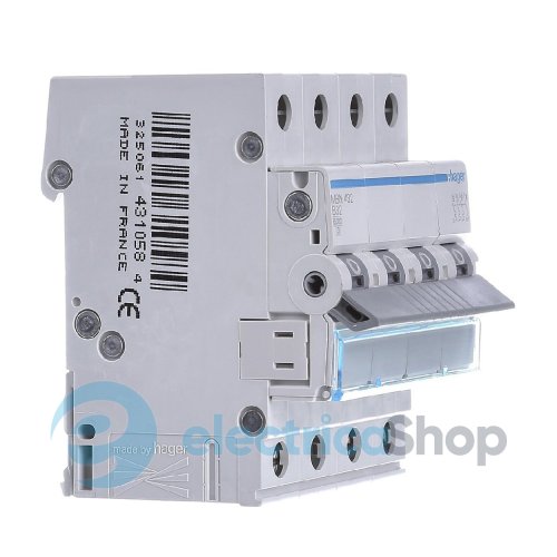 Автоматический выключатель 4-п, 13A, C, 6kA, Hager MCN413