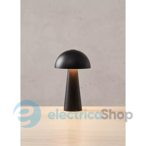 Настільна лампа MARKSLOJD Fungi Rechargeable Matt Black 108655