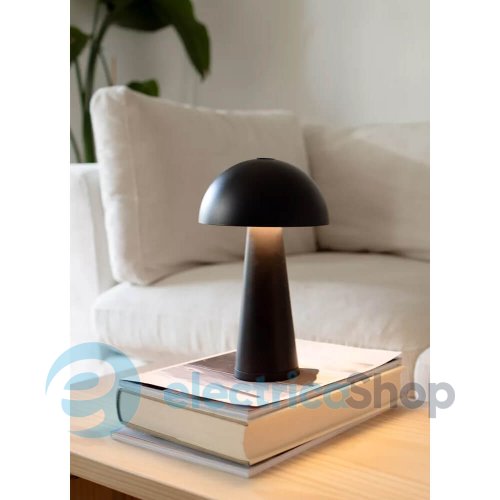 Настільна лампа MARKSLOJD Fungi Rechargeable Matt Black 108655