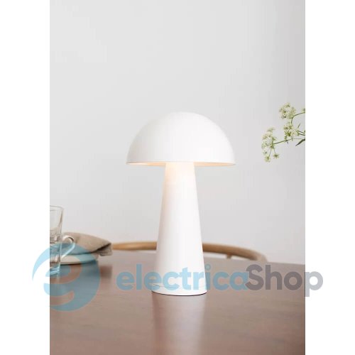 Настільна лампа MARKSLOJD Fungi Rechargeable Matt White 108656