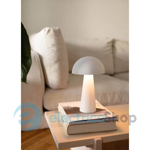 Настільна лампа MARKSLOJD Fungi Rechargeable Matt White 108656