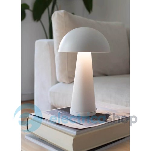 Настільна лампа MARKSLOJD Fungi Rechargeable Matt White 108656