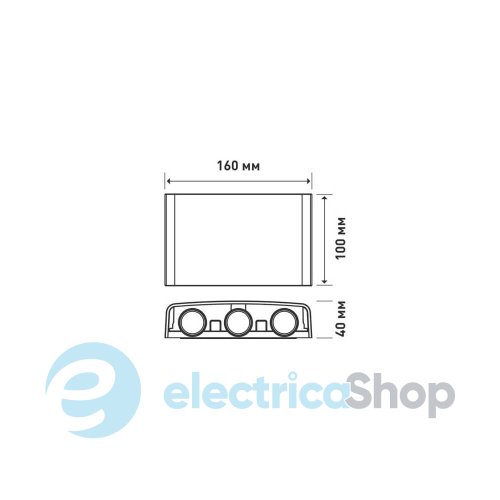 Світильник світлодіодний MAXUS MWL 6W 3CCT IP65 BL Square (1-MWL-6W-WHS)