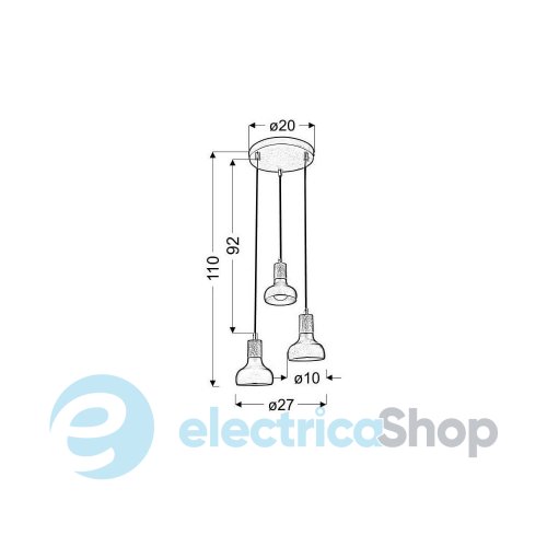 Подвесной светильник Candellux PUERTO 33-62635