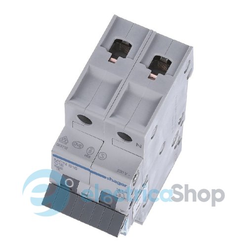 Автоматичний вимикач 1P+N, 0.5A, C, 6kA, Hager MCN500